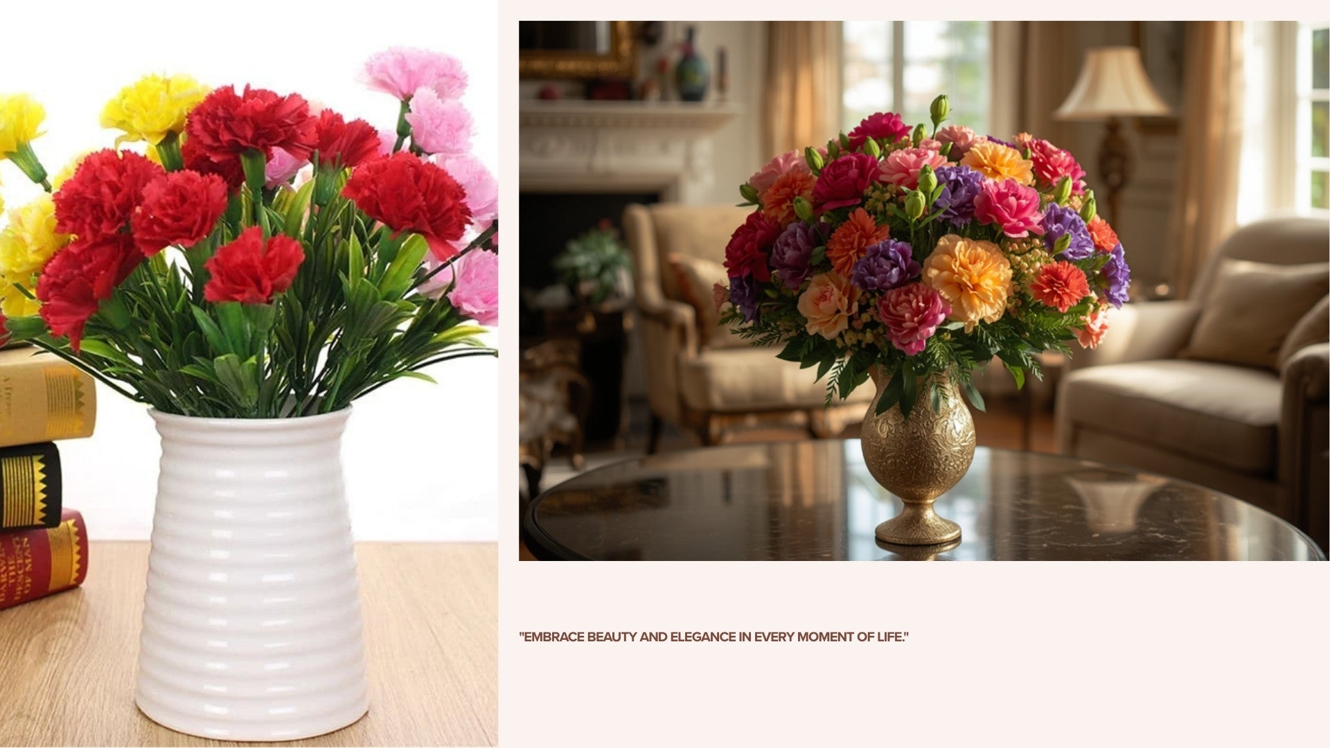 Œillets Artificiels ambiance florale